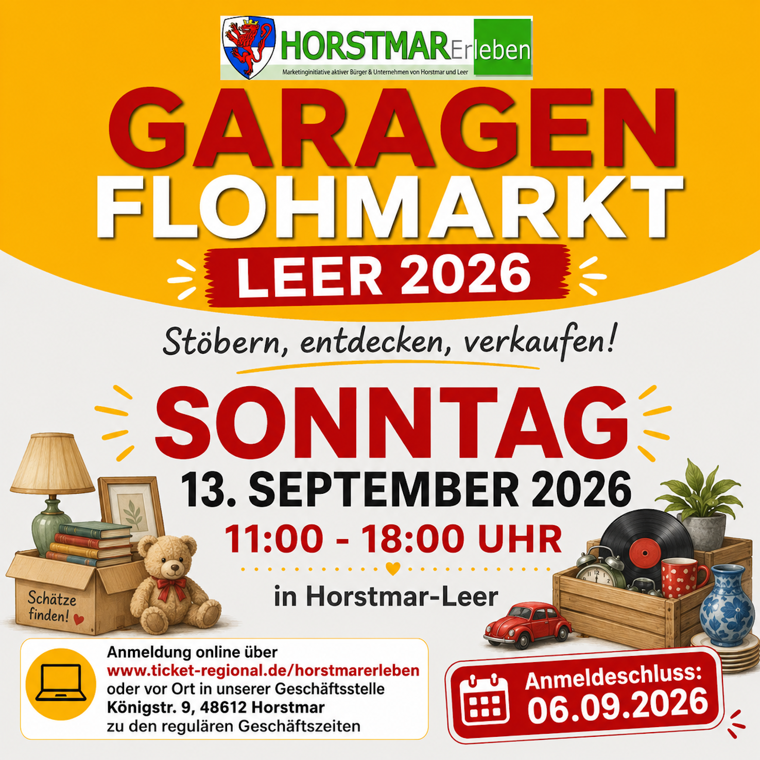 Garagenflohmarkt Leer 2026